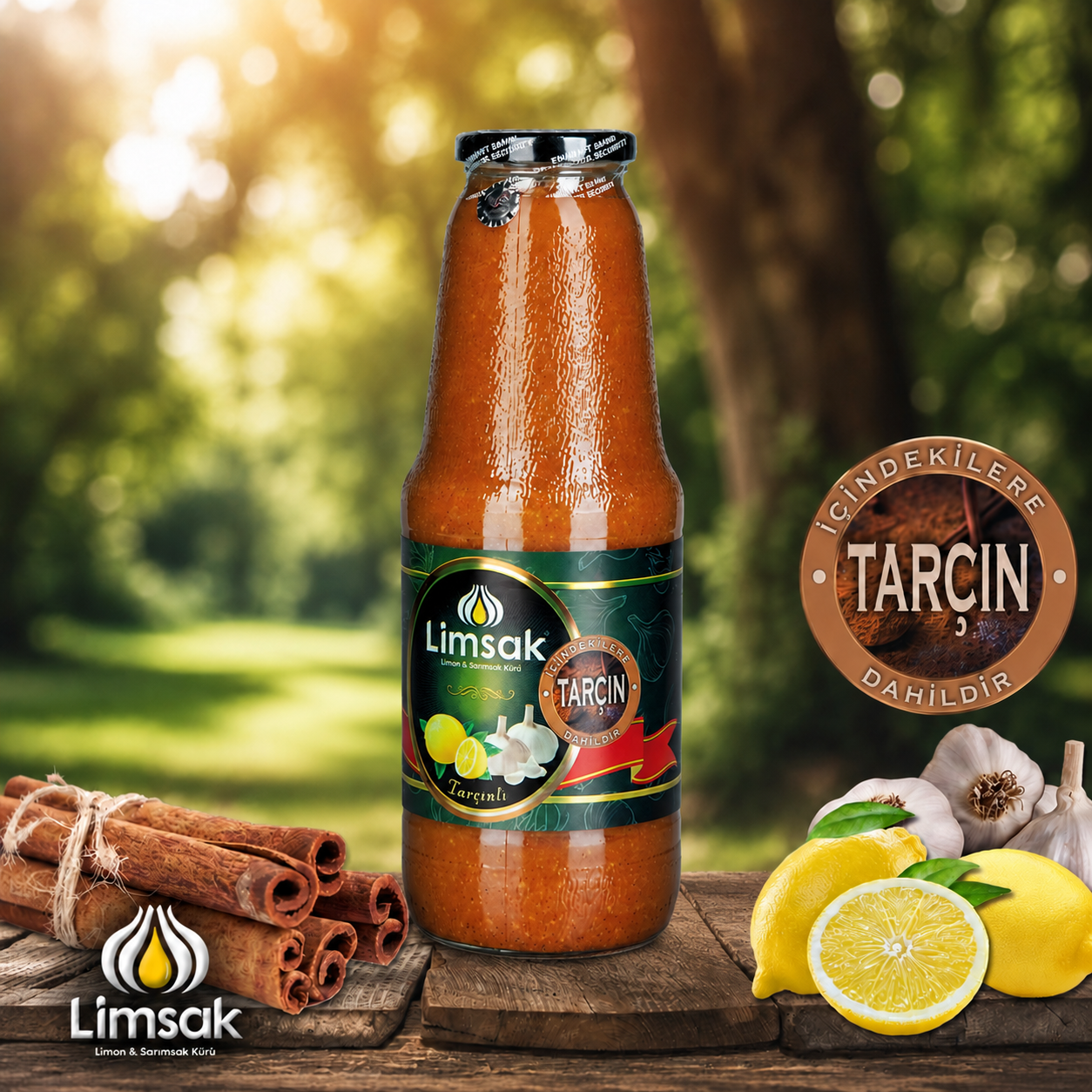 LİMSAK® Tarçınlı Limon Sarımsak Kürü 1 LT